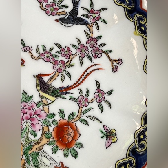 Decorative Plate/Jewelry/trinket dish Oriental Objects D'Art, Made in Macau. Vtg - Picture 10 of 12